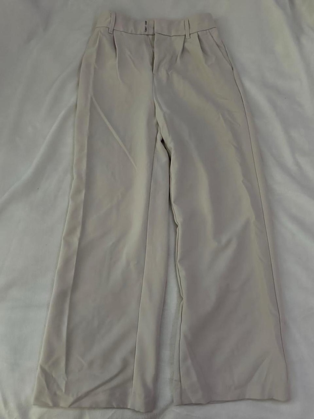 SO Clothing cream wide leg pants